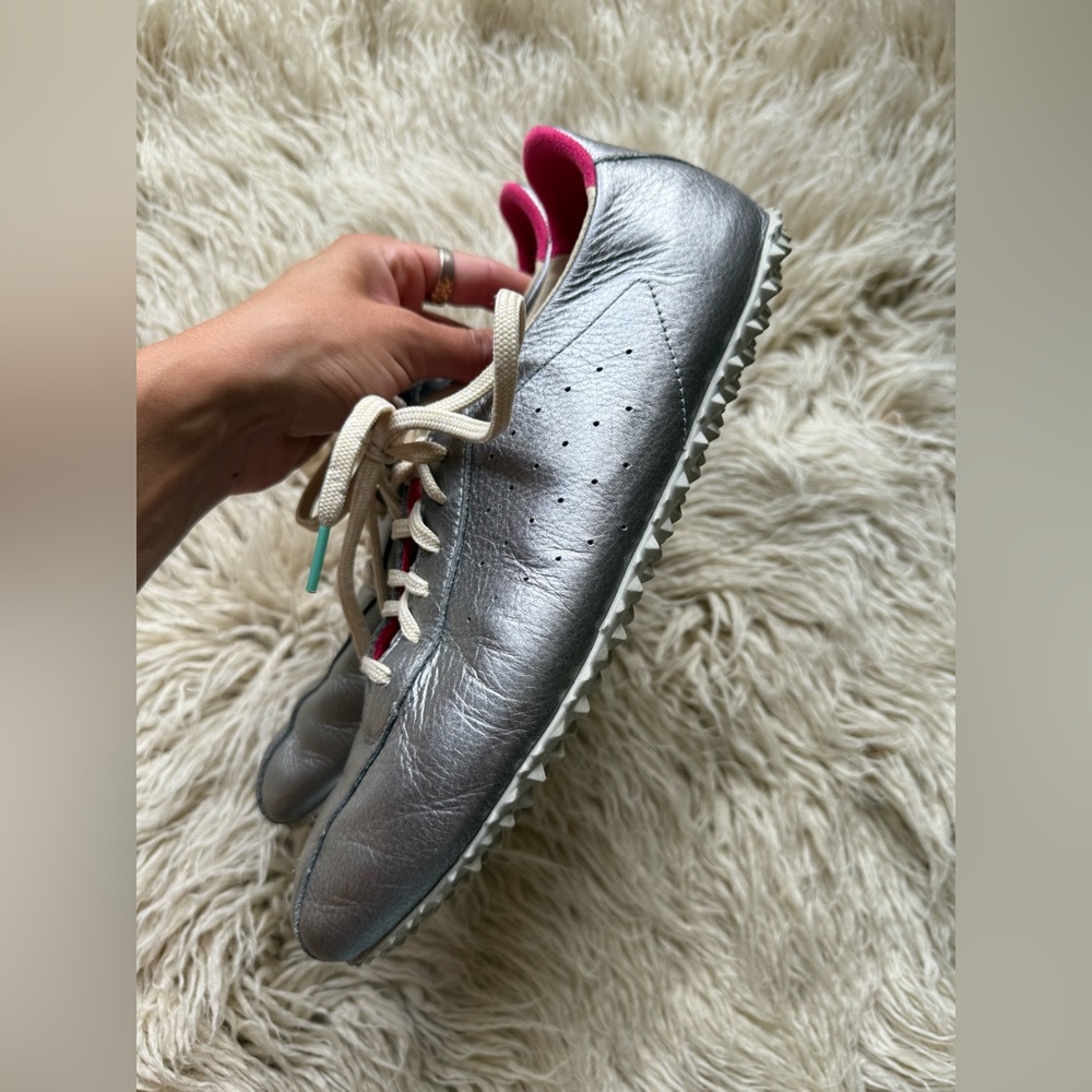 PLAE Sun Hematite metallic full grain leather sneakers Packables Collection 10 - Picture 14 of 16